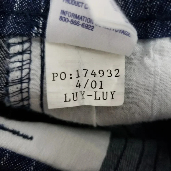 Vintage Y2K Tommy Hilfiger Flare Jeans Striped Dark Wash High Rise Denim - Picture 9 of 9